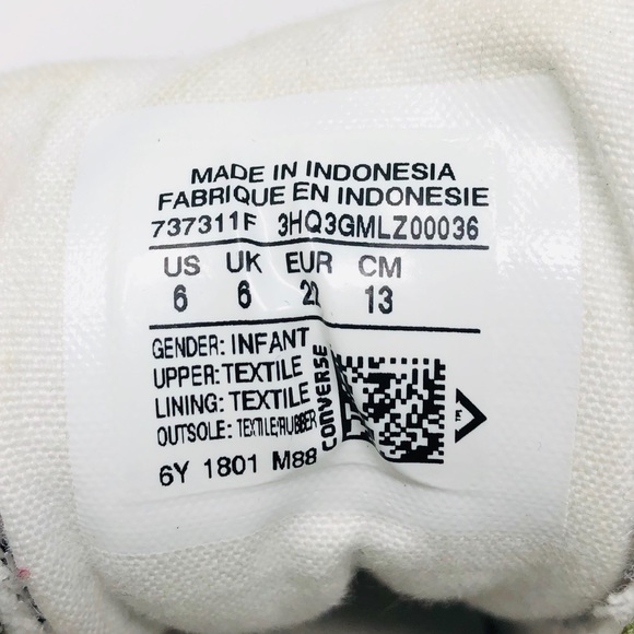 ❌SOLD❌ CONVERSE TODDLER CAMO MID SNEAKERS SZ6 - Picture 8 of 8